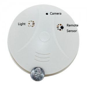 Waterproof Smoke Detector with Hidden Camera