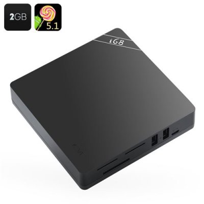 Android 11.0 Octa Core TV Box "i68 2GB"- RK3368 CPU, 2GB RAM, KODI, Wi-Fi, Bluetooth, 4Kx2K Support, H.265, Remote Control