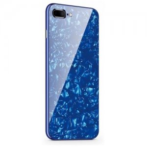 Tempered Glass with Built-in Magnet Flip Cover for iPhone 12 Pro Max - iPhone 12 Pro Max - BLUE