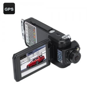 Dual Camera HD Car DVR - HD Resolution, Backup Camera, Auto Record, Loop Record, GPS, G-Sensor