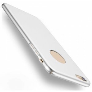 Luxury Bling Mat Hard PC Ultra Slim Matte Glossy Plating Back Cover Case for iPhone 12 6S - SILVER