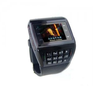 ET-1 Watch Mobile Avatar Print MP3/MP4/FM Player Black