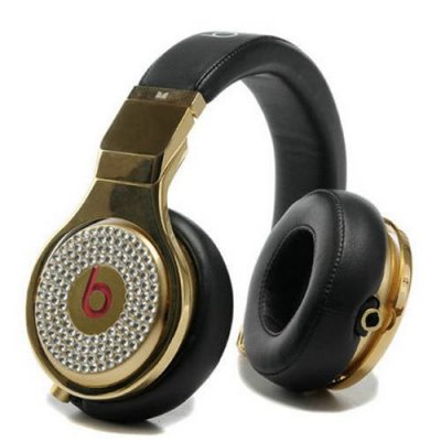 Beats By Dr Dre Pro High Performance Diamond Headphones Black/Gold