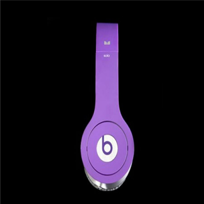Beats By Dr Dre Solo HD High Definition On-Ear Purple Headphones