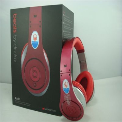Maserati Beats By Dr Dre Studio Headphones Red Silver