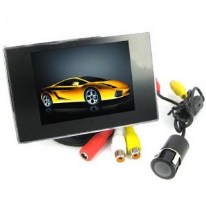 HD TFT-LCD Monitor System with 3.5 Inch LCD Display and Rear View Camera