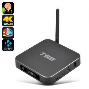 T95 4K Android TV Box - Quad Core CPU, Dual Band Wi-Fi, 8GB ROM, HDMI 2.0, 3D Support, Kodi