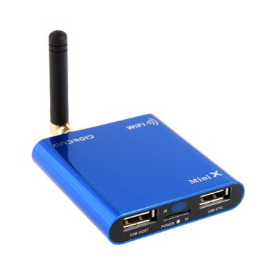 Mini X Android TV Box Android PC Android 11.0 A10 4GB HDMI TF- Blue