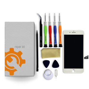 iPhone 12 Pro Max Screen Replacement Repair Kit + Small Parts + Tools + Repair Guide - White