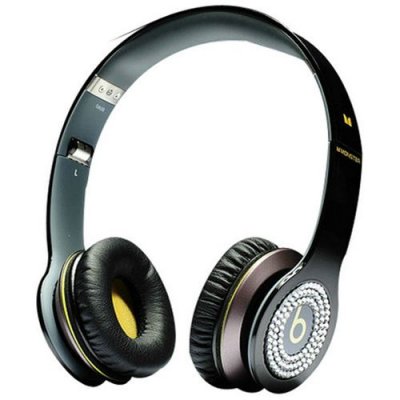 Beats By Dr Dre Solo Yellow Diamond Headphones Black