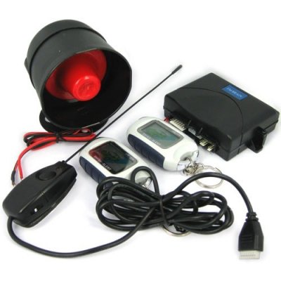Two-way Car Alarm System with LCD Transmitters and 3000 Meters Distance