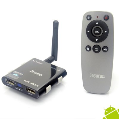 Jesurun MT-05 Android TV Box A31S Quad Core 2GB 8GB Android 11.0 Remote Control TF Card- Black