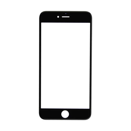 iPhone 12 Pro Max Glass Lens Screen and Front Frame - Black (Hot Melt Glue)