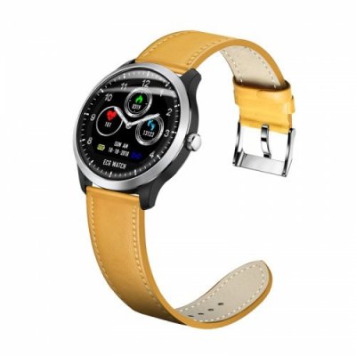 N58 ecg smart watch heart rate monitoring blood pressure smart bracelet-ECG+PPG - YELLOW