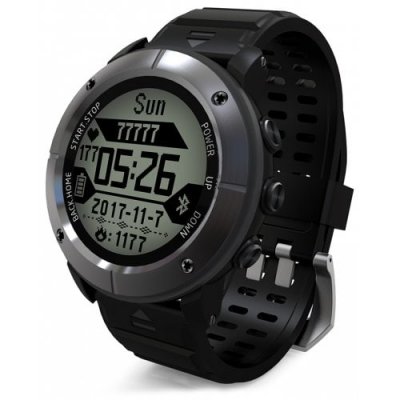 UW80C Male Sports Digital Watch Heart Rate Monitor SOS GPS - GRAY