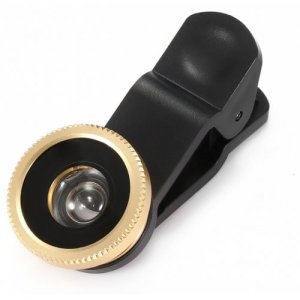 3-in-1 Fisheye Wide Angle Macro Phone Camera Lens - GOLDEN