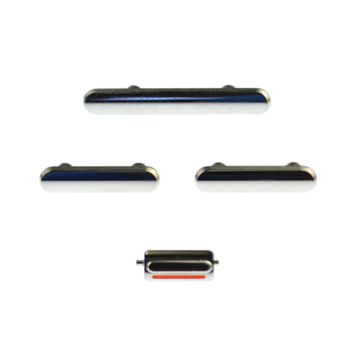 iPhone X Rear Case Button Set - Silver