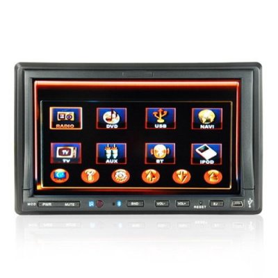 7 Inch Touch Screen Car DVD Player with GPS and Hands-free Function