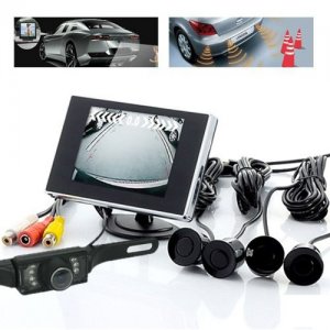 Waterproof Car Parking Kits with 4 Sensor and Rear View Wireless Camera