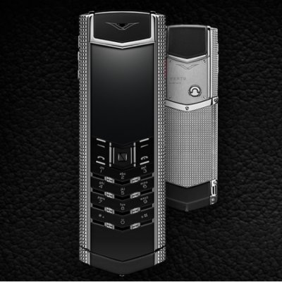 Vertu Signature Clous de Paris Stainless Steel luxury Phone