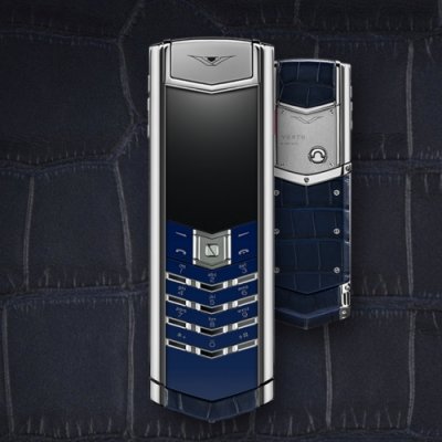 Vertu Signature NAVY ALLIGATOR luxury Phone