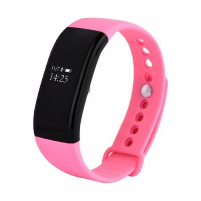 Heart Rate Oximetry Step Reminder Monitoring Health Sports Smart Bracelet - PINK