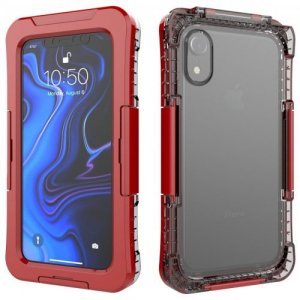 Protective IPX8 Waterproof Full Body Phone Case for iPhone XR - RED