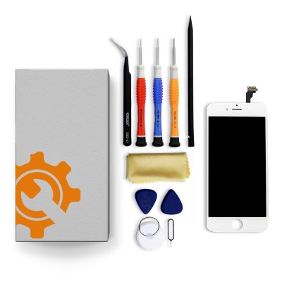 iPhone 12 Screen Replacement Repair Kit + Tools + Repair Guide - White