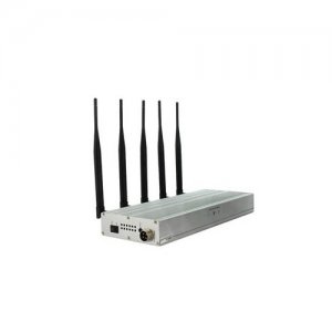 5 Antennas Desktop Mobile Phone UHF Audio Signal Jammer