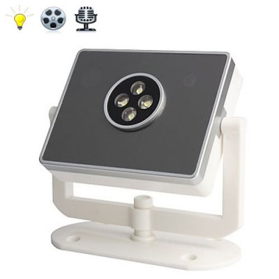 HD 1280X720 Security LED Light Security Camera with Night Vision (Fashionable Table Lamp Design)