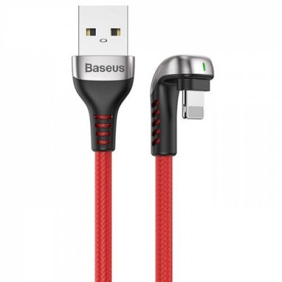 Baseus CALUX - A09 U-shaped Mobile USB Data Cable for IP 2.4A - CHESTNUT RED