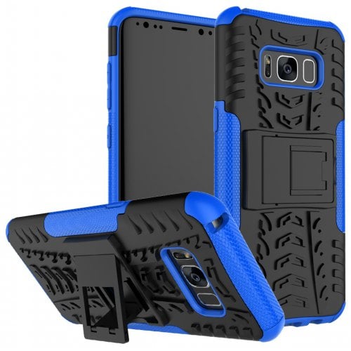 Case for Samsung S8 Shockproof Back Cover Armor Hard Silicone - SAPPHIRE BLUE