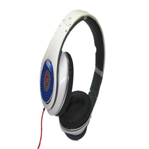 Monster Beats By Dr. Dre Studio Headphones Diamond White Blue