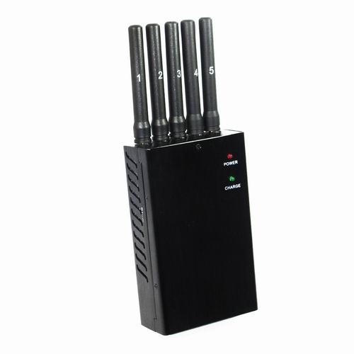 5 Antenna Portable Mobile Phone and GPS Jammer (GPS L1,GPS L2,GPS L5)