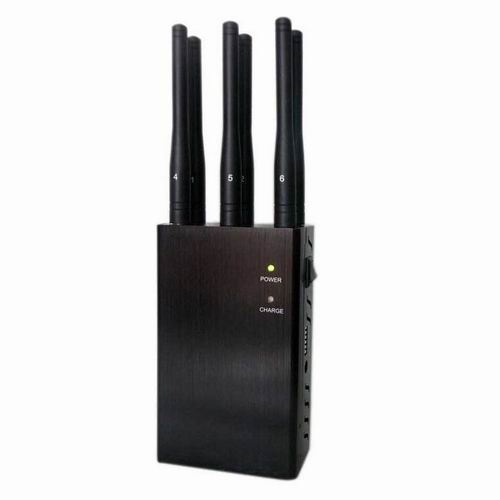 6 Antenna Portable WiFi 3G 4G Phone Signal Jammer