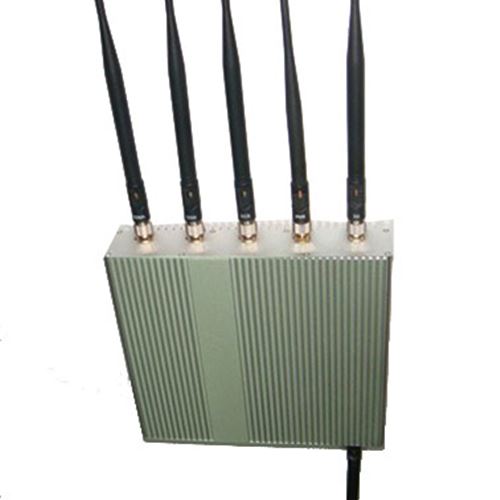 6 Antenna Cell Phone GPS WiFi Jammer +Remote Control