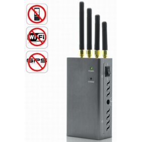 High Power Portable Signal Jammer for GPS, Mobile Phone, WiFi