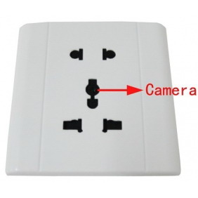 Electronic Outlet with Camera for Home Security support TF Card