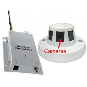 Spy Camera Hidden Video Smoke Alarm with Transmitter