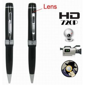 1280 x 720P HD Spy Camera Pen Video, Audio, Webcam