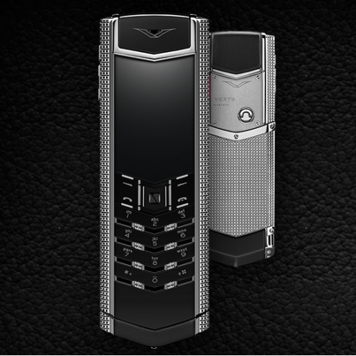 Vertu Signature Clous de Paris Stainless Steel luxury Phone