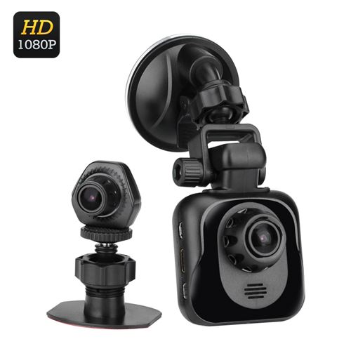 D35 Full HD Dual Car DVR - 1080P, Wide Angle Lenses, 2.4 inch TFT Display, GPS, G-Sensor, Motion Detection, Auto Recording