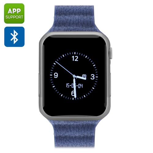 Bluetooth Wrist Watch Mobile "ZenGear" - 1.54 Inch, Pedometer, Bluetooth 4.0, Heart Rate Monitor, iOS Android App (Silver)