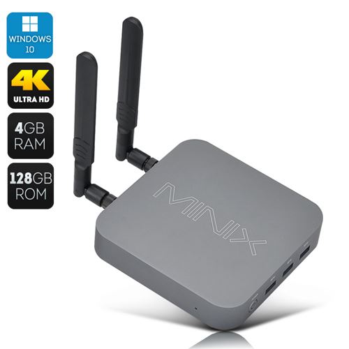 MINIX NGC-1 Windows Mini PC - Celeron N3150 CPU, 4GB RAM, 128GB SSD, Windows 10, Bluetooth 4.2