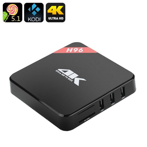 Android 11.0 TV Box - 4Kx2K, Quad Core Amlogic S905 CPU, Wi-Fi, DLNA, Miracast, Airplay, Kodi 15.2