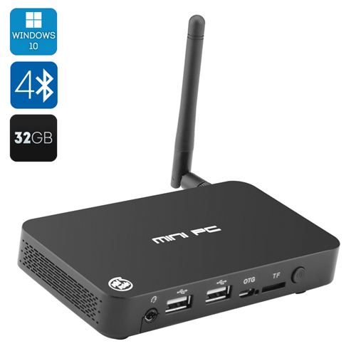 Windows 10 Mini PC 'I5'- Complete Windows 10, 4K (2880x2160), 1.33 GHz Quad Core CPU, Bluetooth 4.0, OTG