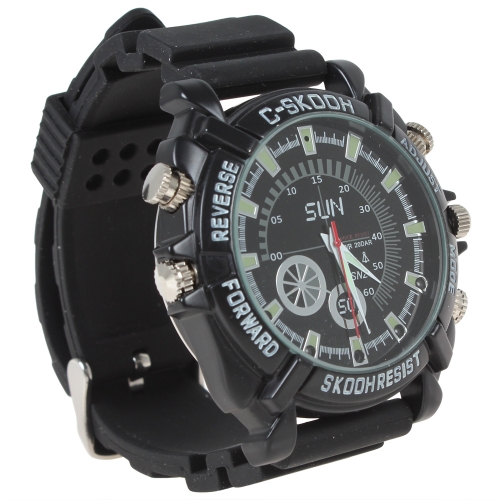 32GB HD 1080P Night Vision Waterproof Watch Camera 1920 x 1280 30 FPS