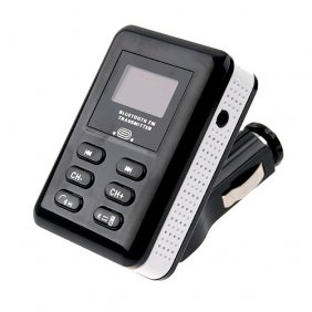 BCA09 Car FM Transmitter with Bluetooth Function,Black+White Color