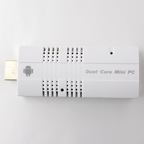 MX6 Mini Android PC Android TV Box Amlogic Dual Core Android 11.0 1G RAM HDMI TF 4GB- White